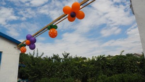 Воздушные шарики декор-дизайн, солнце, цветы, настенные украшения