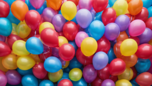 colorful balloons for the holiday